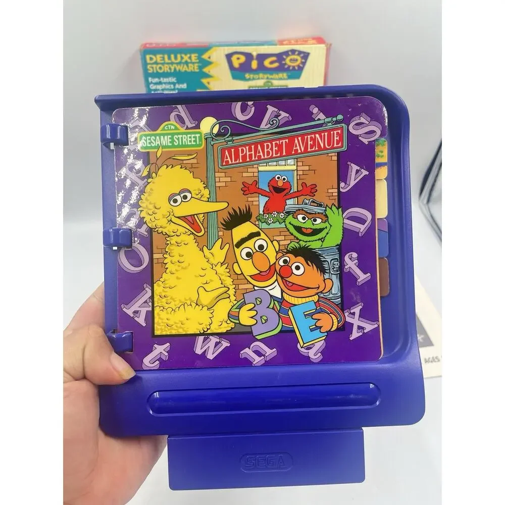 Sega Pico Storyware Sesame Street Alphabet Avenue Complete In Box